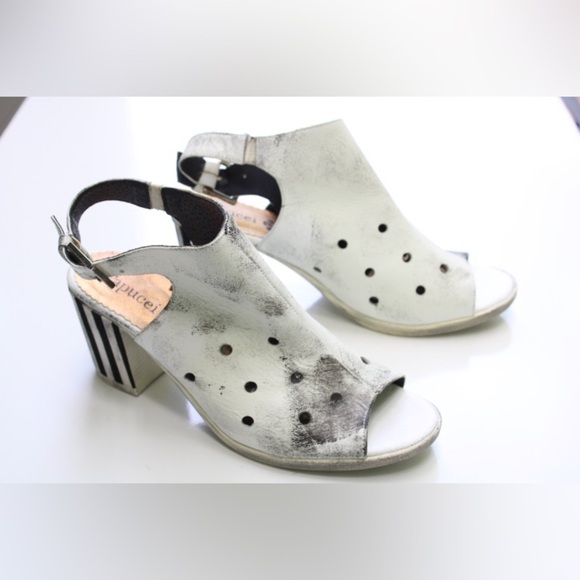 Papucie sling back sandals/mules - Picture 1 of 11